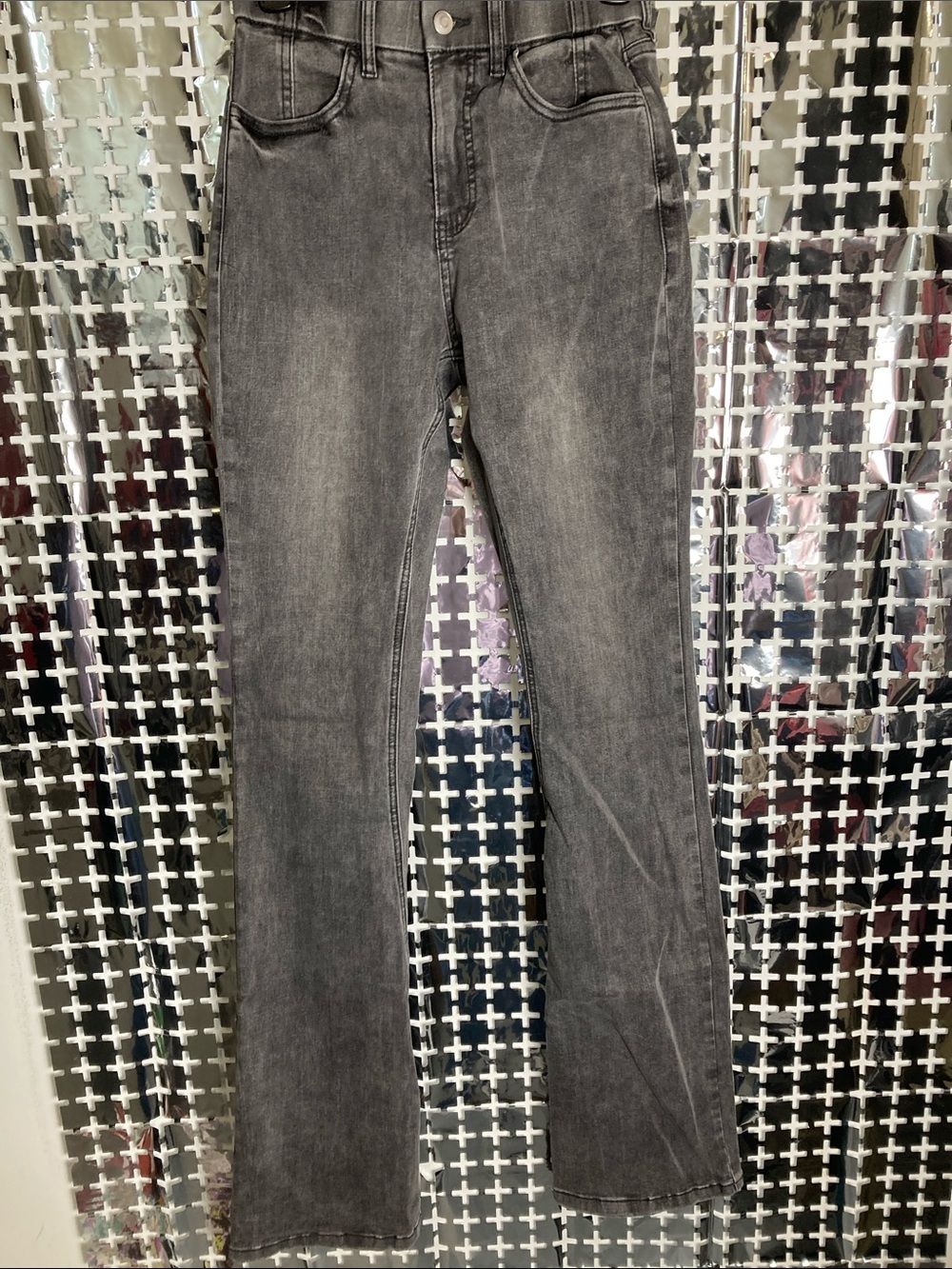Fashion Nova Women's Tall Bootcut Washed Black Jeans